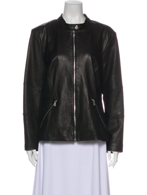 Karl Lagerfeld Leather Jacket Black