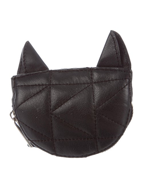 Karl Lagerfeld Kuilted Cat Coin Purse Black