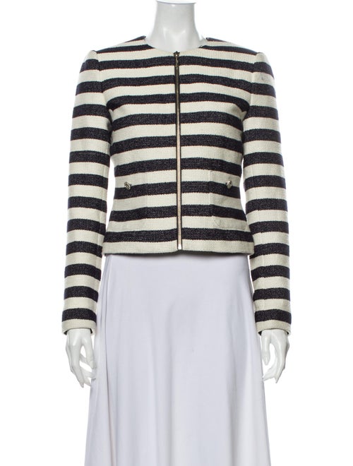 Karl Lagerfeld Striped Jacket Blue