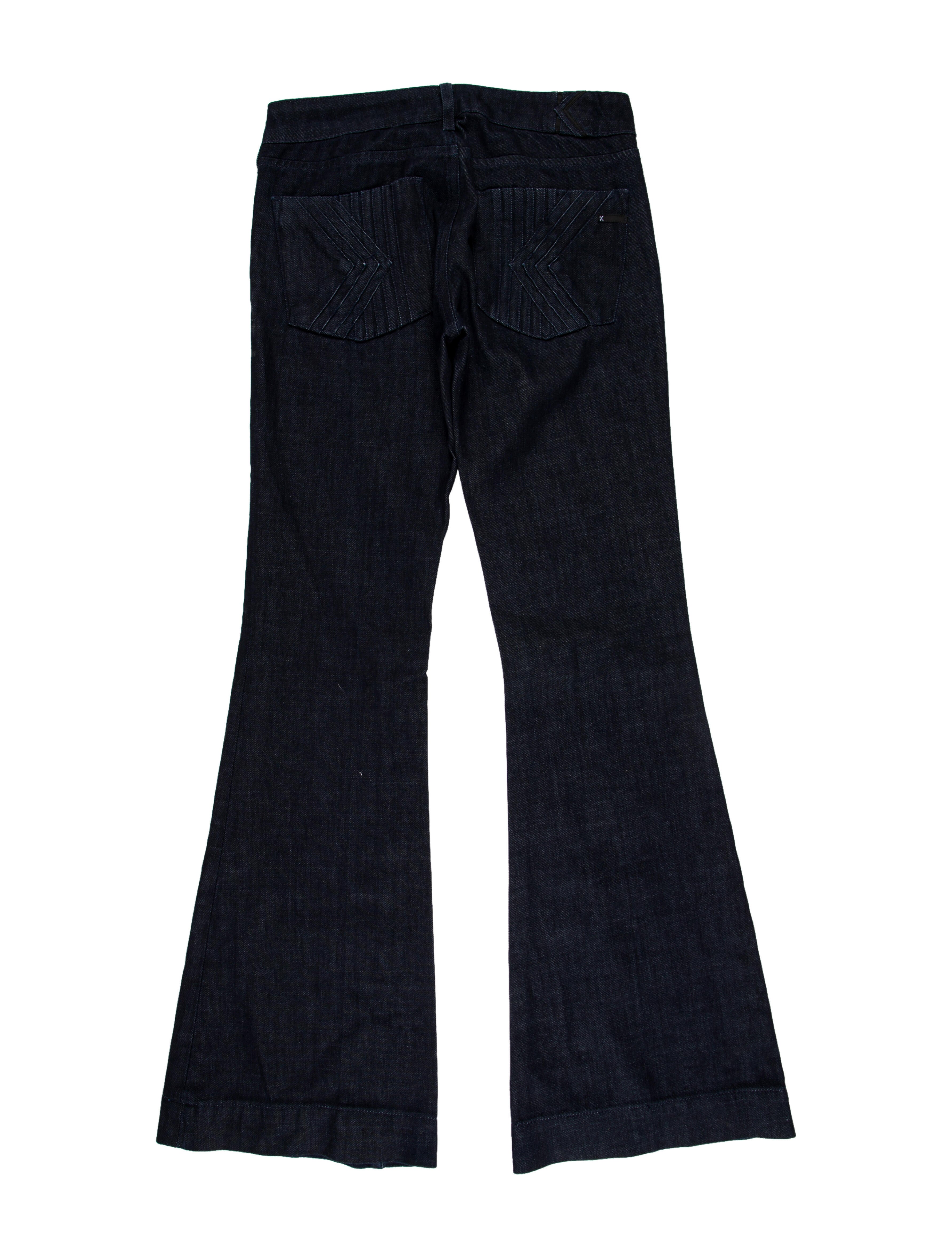 Karl Lagerfeld Mid-Rise Wide Leg Jeans