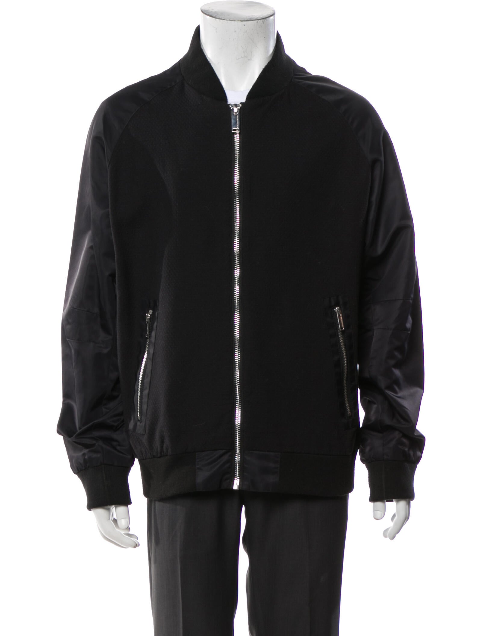 Karl Lagerfeld Bomber Jacket - Black Outerwear, Clothing - KAL34636 ...