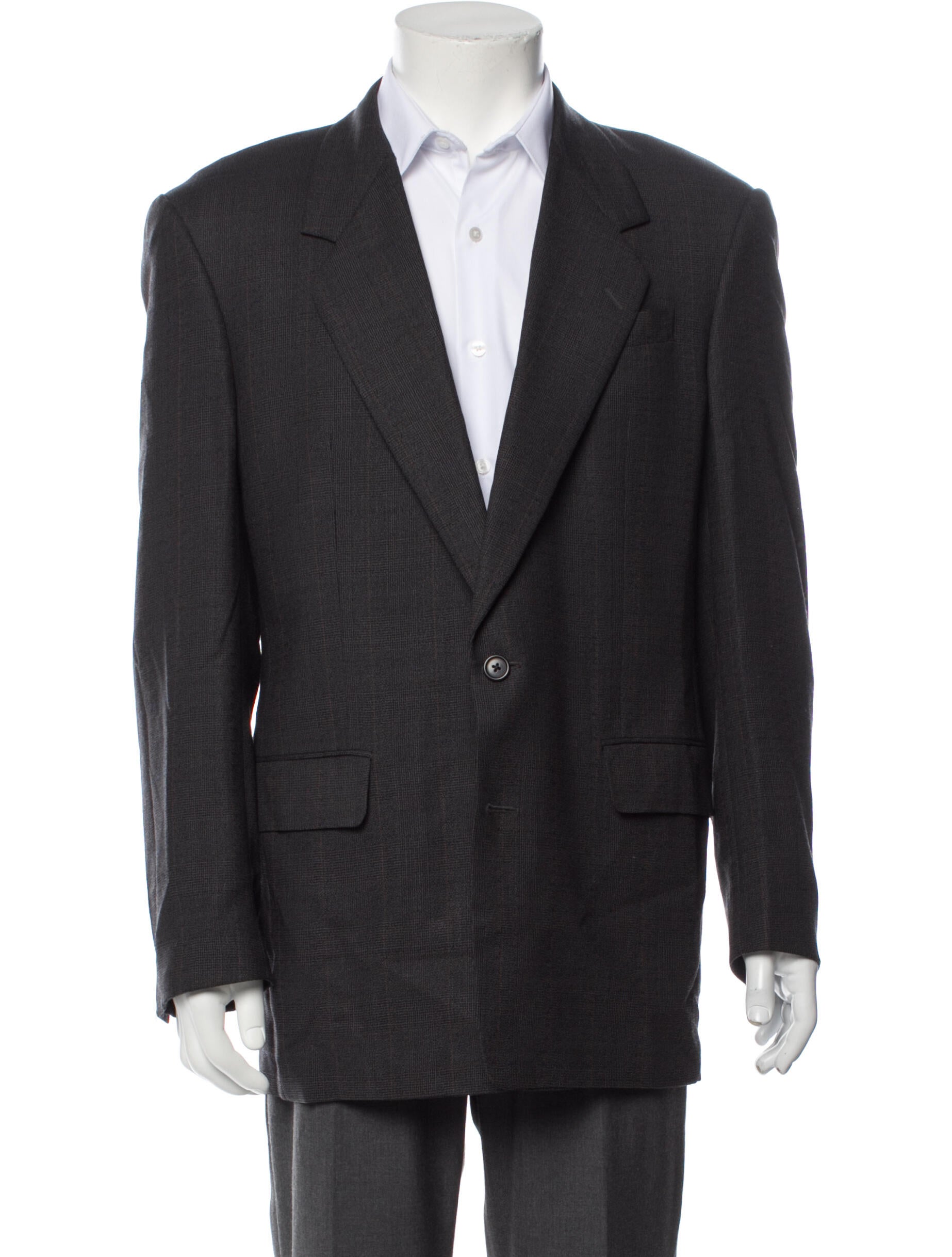 Karl Lagerfeld Plaid Print Blazer