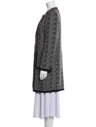 Karl Lagerfeld Tweed Pattern Coat