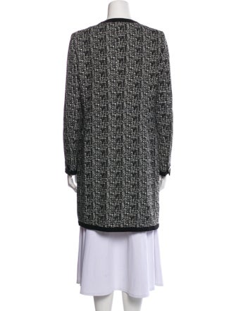 Karl Lagerfeld Tweed Pattern Coat
