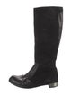 Karl Lagerfeld Suede Riding Boots