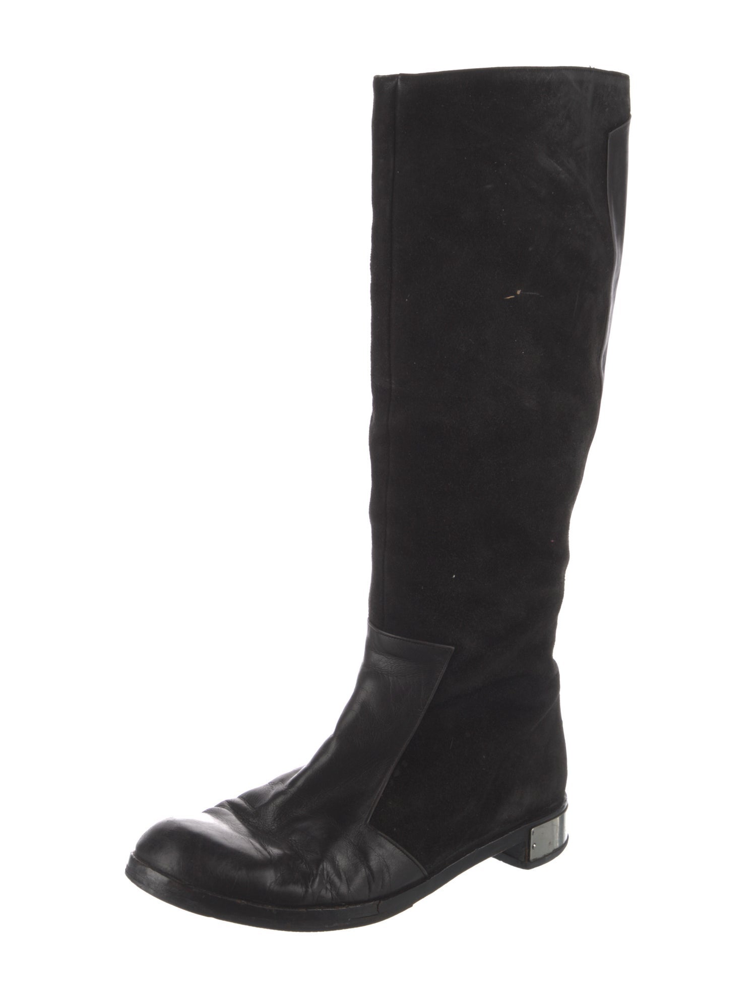 Karl Lagerfeld Suede Riding Boots