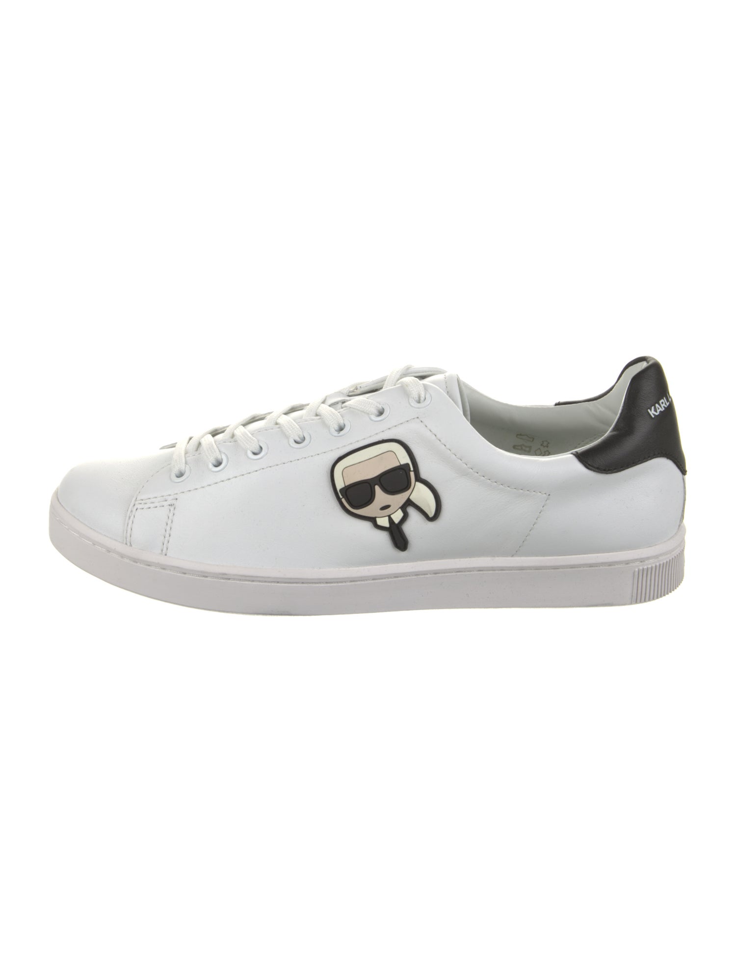 Karl Lagerfeld Leather Printed Sneakers