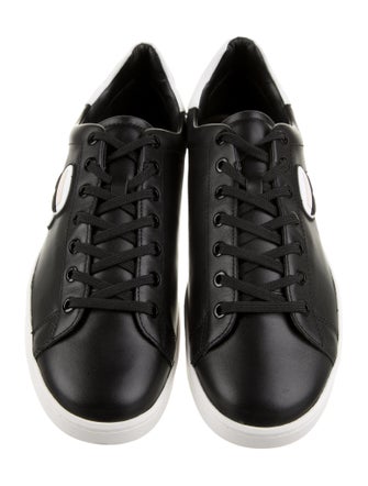 Karl Lagerfeld Leather Graphic Print Sneakers