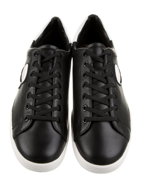 Karl Lagerfeld Leather Graphic Print Sneakers