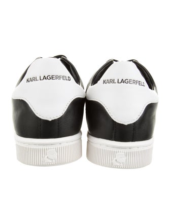 Karl Lagerfeld Leather Graphic Print Sneakers