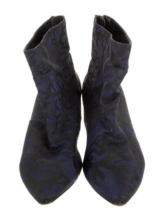 Karl Lagerfeld Canvas Printed Boots