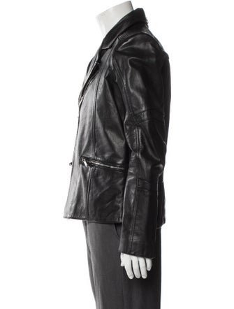 Karl Lagerfeld Leather Moto Jacket