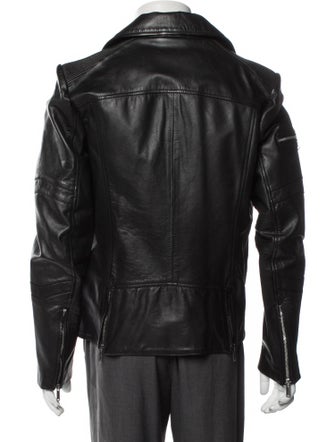 Karl Lagerfeld Leather Moto Jacket