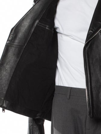 Karl Lagerfeld Leather Moto Jacket