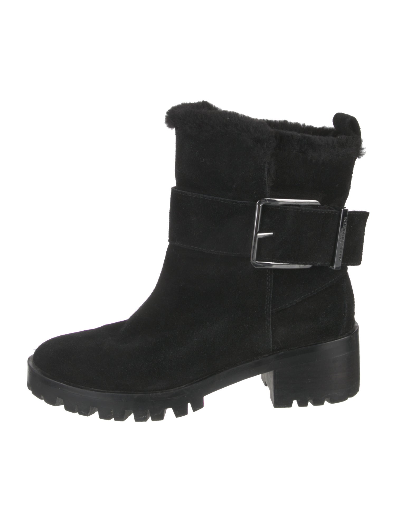 Karl Lagerfeld Suede Combat Boots