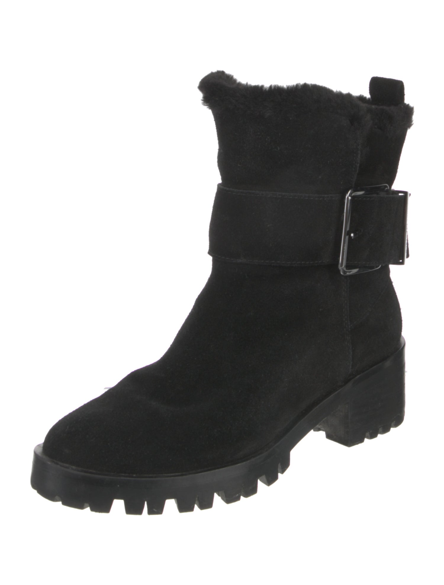 Karl Lagerfeld Suede Combat Boots