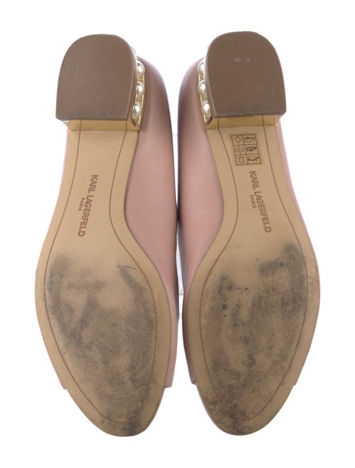 Karl Lagerfeld Patent Leather Beaded Accents Pumps