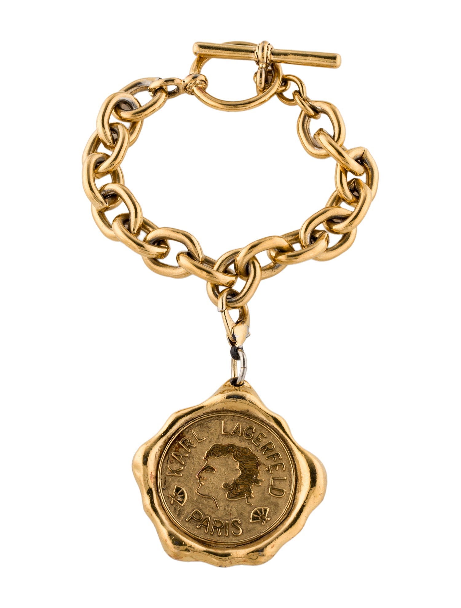 Karl Lagerfeld Logo Charm Bracelet