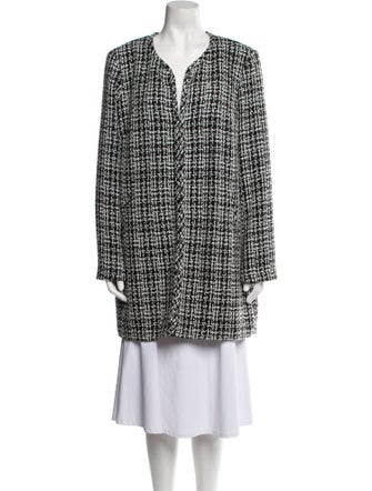 Karl Lagerfeld Tweed Tweed Pattern Coat
