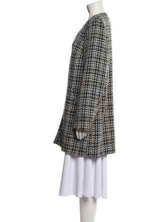 Karl Lagerfeld Tweed Tweed Pattern Coat