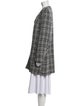 Karl Lagerfeld Tweed Tweed Pattern Coat