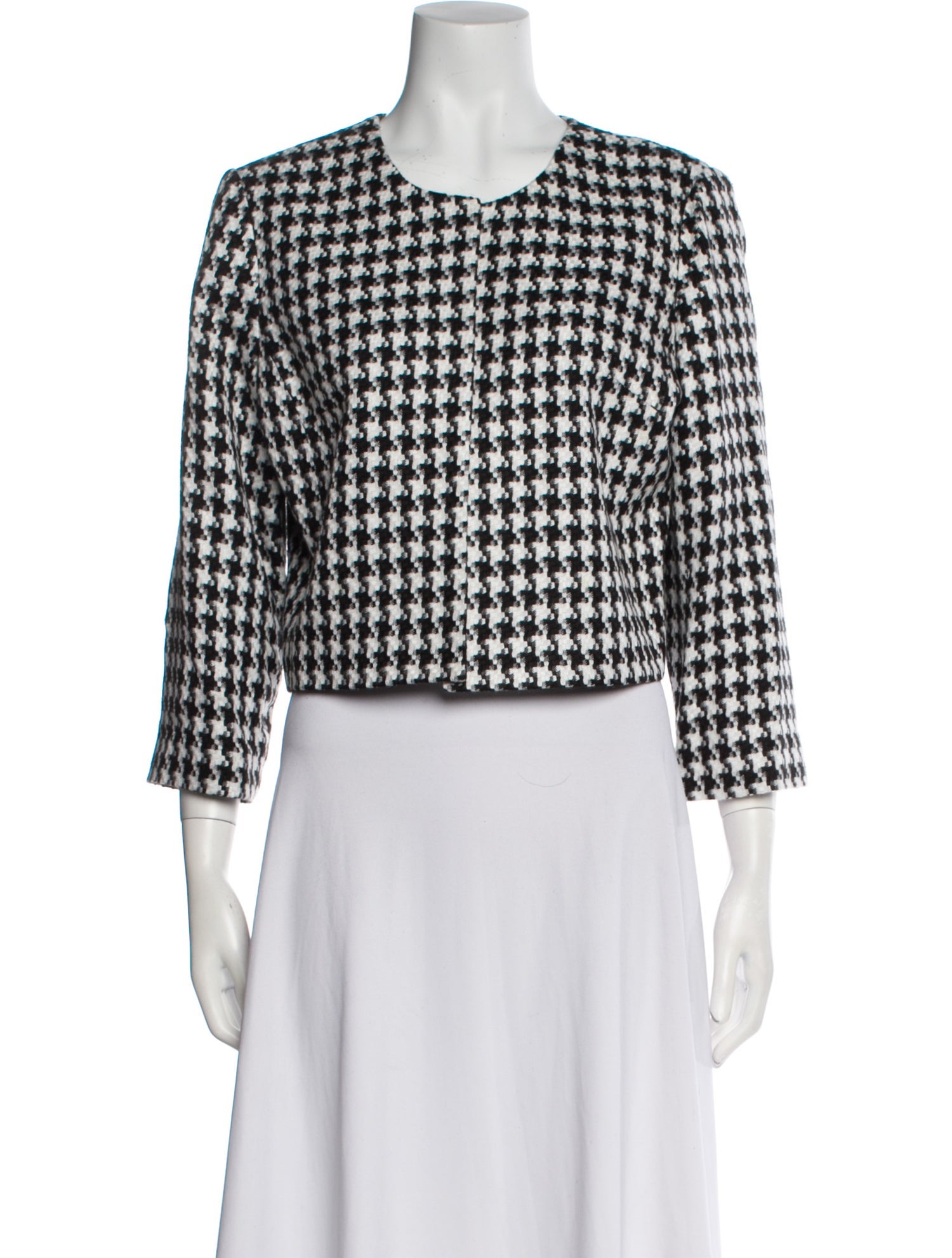 Karl Lagerfeld Houndstooth Print Evening Jacket w/ Tags