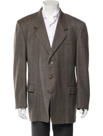 Karl Lagerfeld Wool Tweed Pattern Blazer