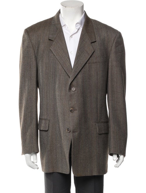 Karl Lagerfeld Wool Tweed Pattern Blazer