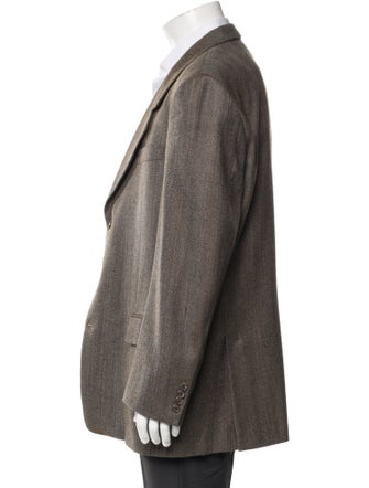 Karl Lagerfeld Wool Tweed Pattern Blazer