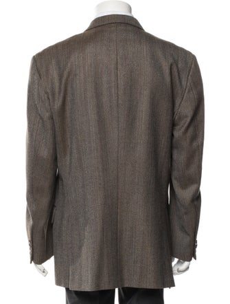 Karl Lagerfeld Wool Tweed Pattern Blazer