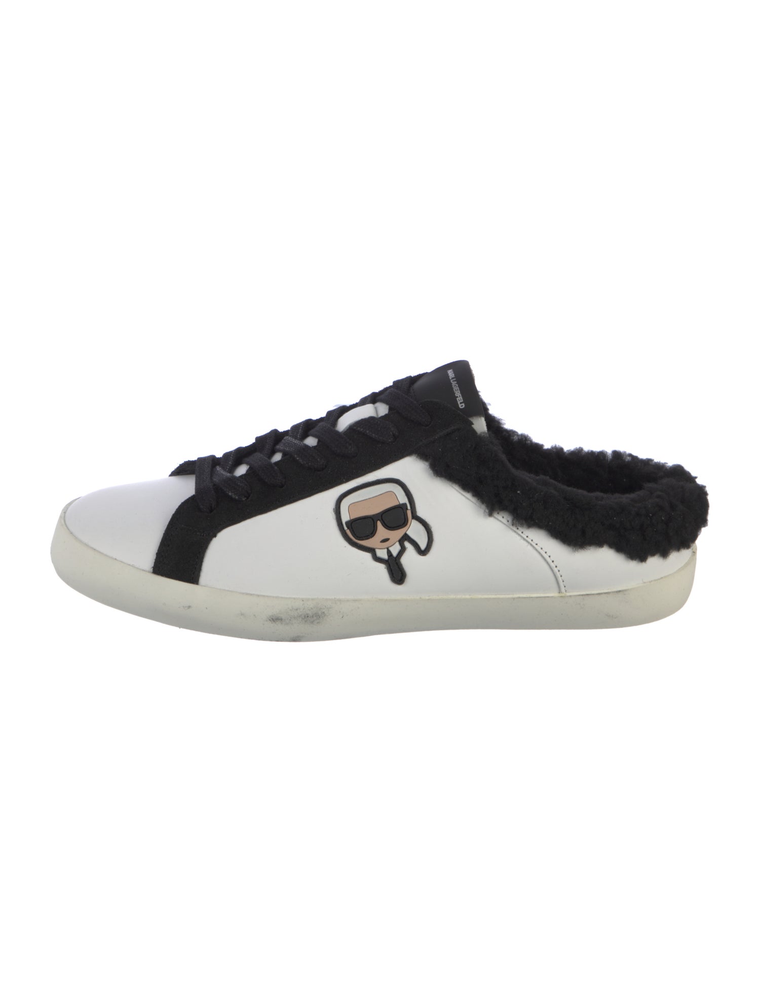 Karl Lagerfeld Leather Printed Sneakers w/ Tags
