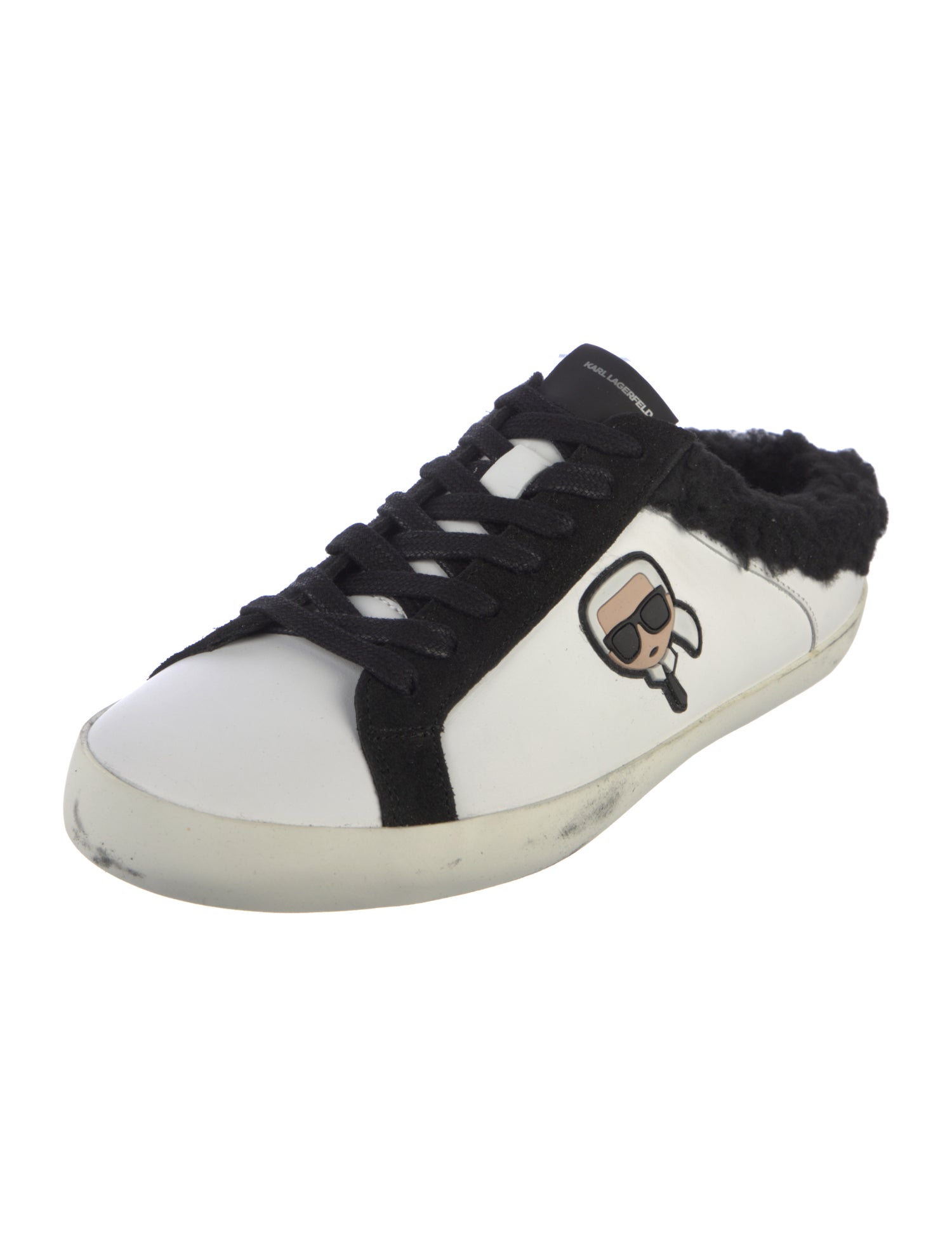 Karl Lagerfeld Leather Printed Sneakers w/ Tags