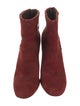 Karl Lagerfeld Suede Whipstitch Trim Boots