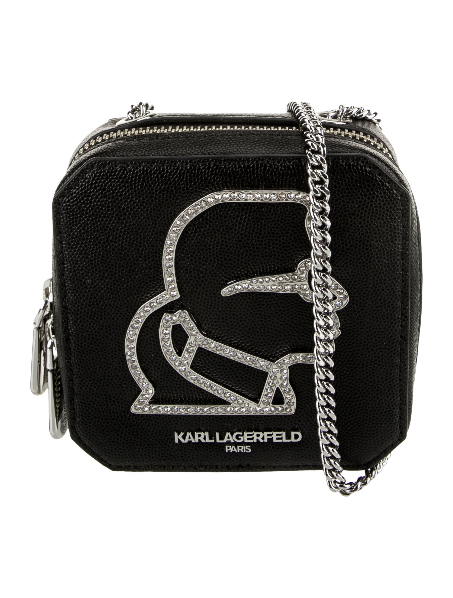 Karl Lagerfeld Leather Minaudière w/ Tags
