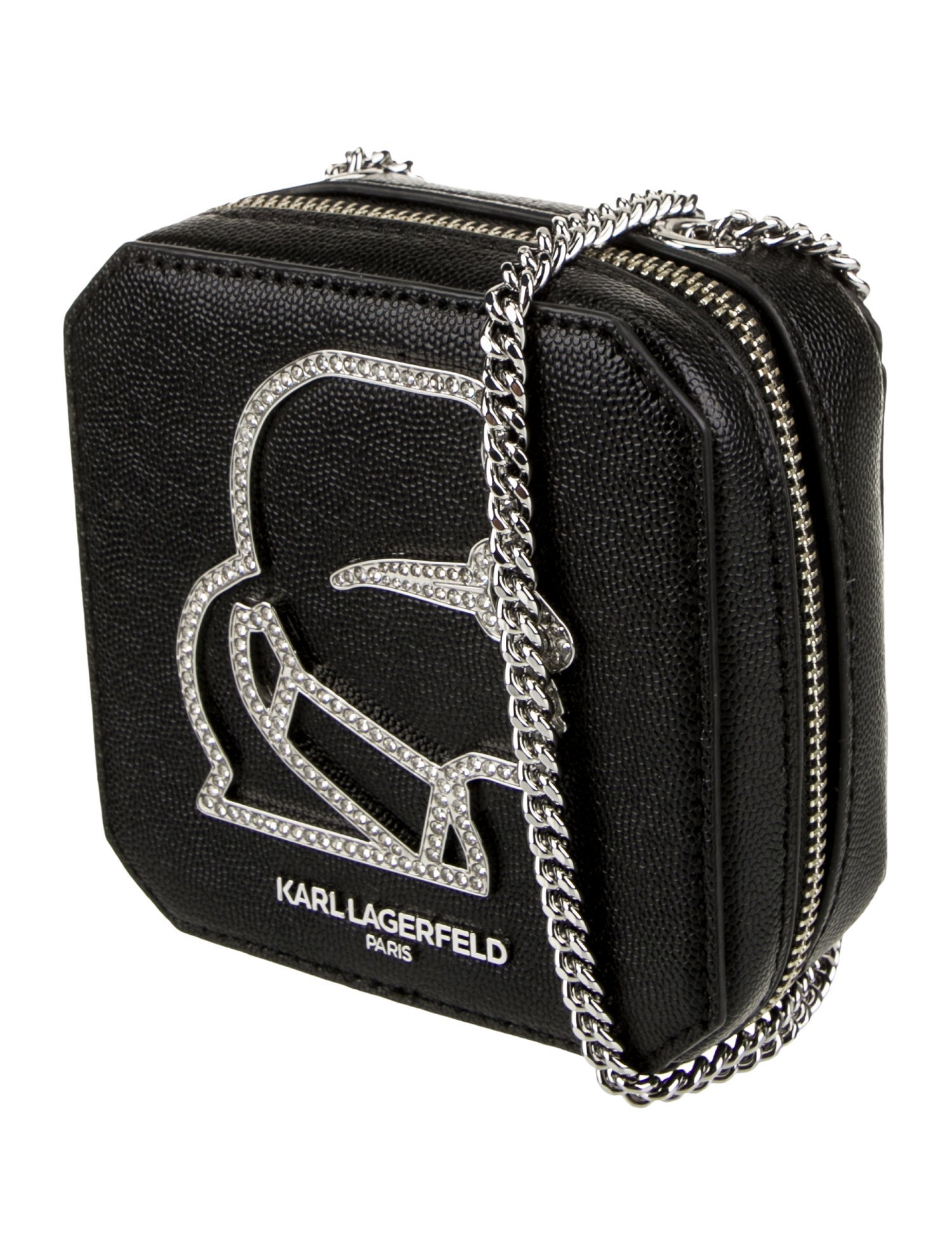 Karl Lagerfeld Leather Minaudière w/ Tags