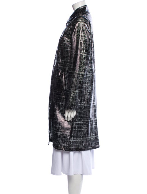 Karl Lagerfeld Houndstooth Print Coat