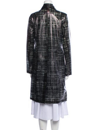 Karl Lagerfeld Houndstooth Print Coat