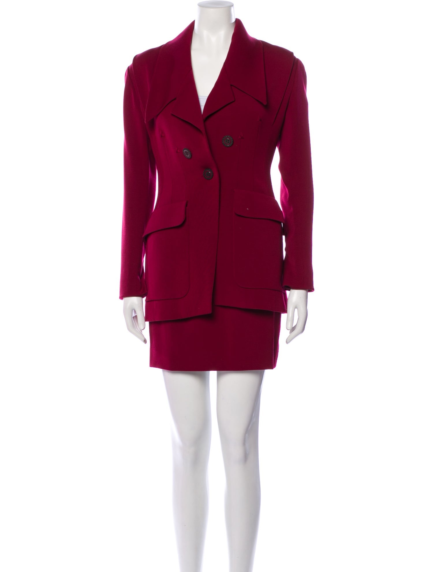 Karl Lagerfeld Vintage Wool Skirt Suit