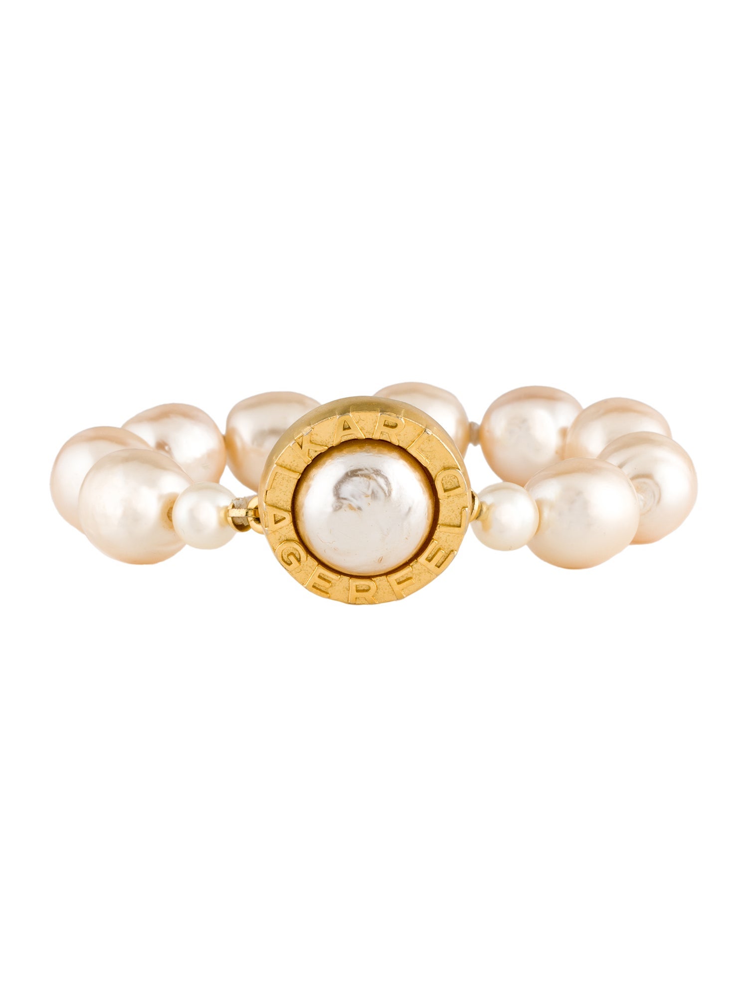 Karl Lagerfeld Faux Pearl Bead Bracelet