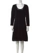 Karl Lagerfeld Scoop Neck Knee-Length Dress