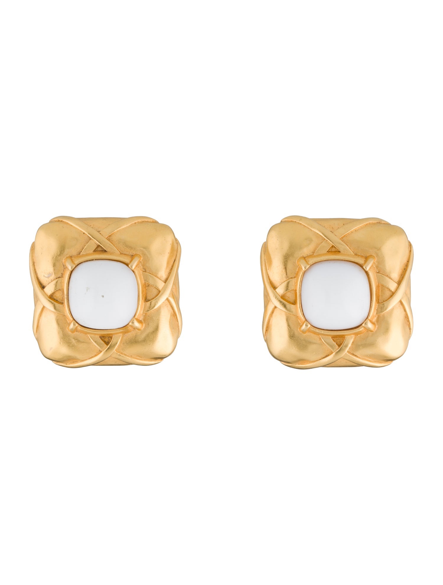 Karl Lagerfeld Resin Clip-On Earrings