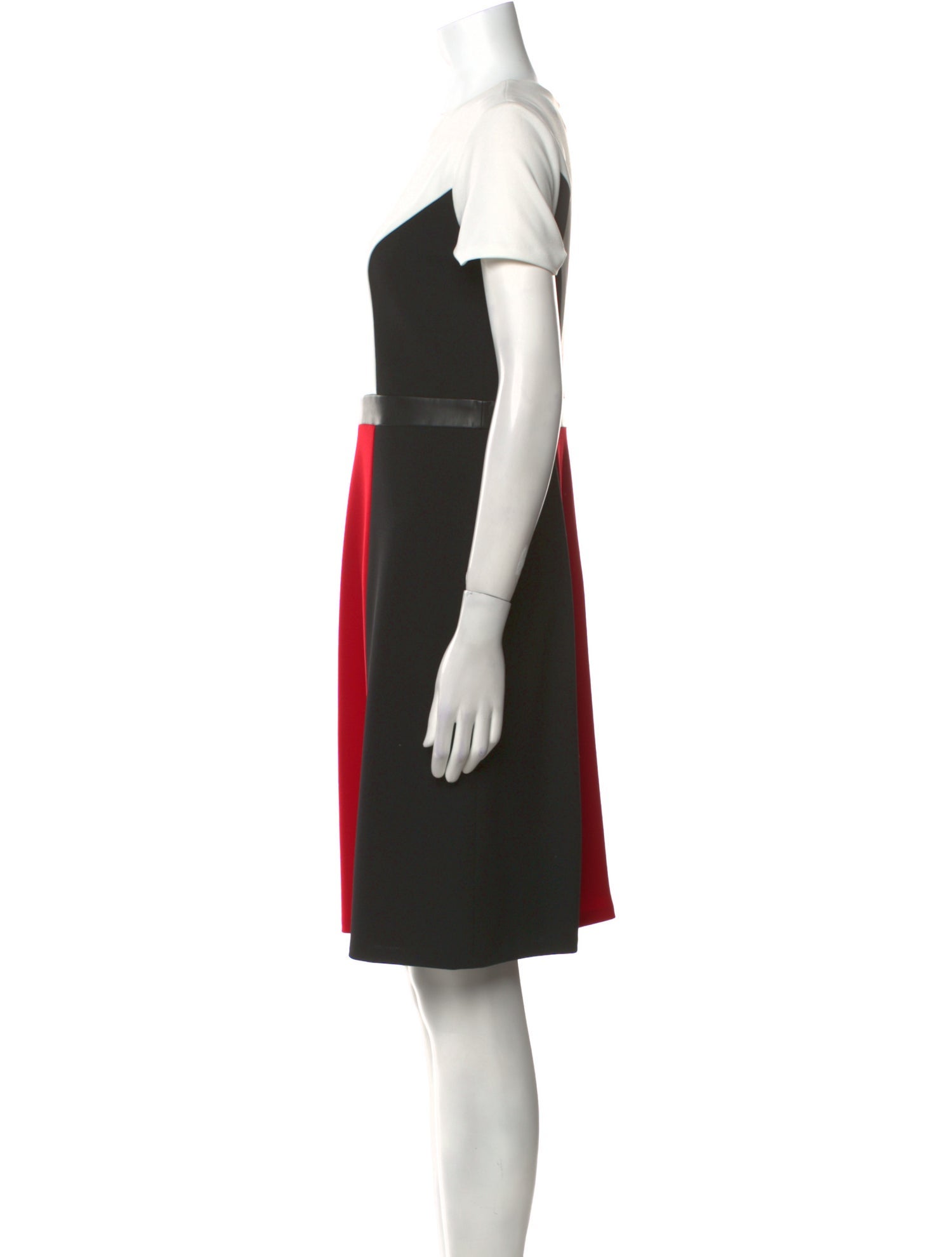 Karl Lagerfeld Colorblock Pattern Knee-Length Dress