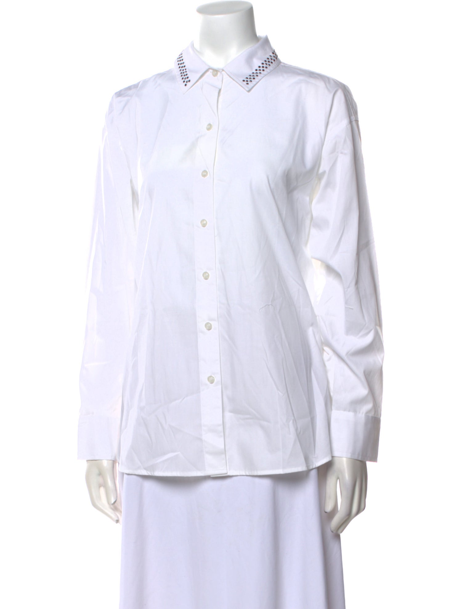 Karl Lagerfeld Long Sleeve Button-Up Top w/ Tags