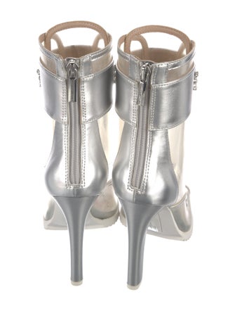 Karl Lagerfeld PVC Printed Lace-Up Boots