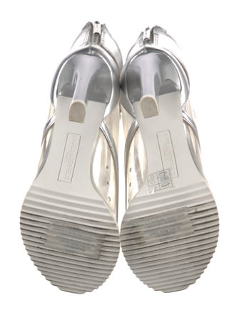 Karl Lagerfeld PVC Printed Lace-Up Boots