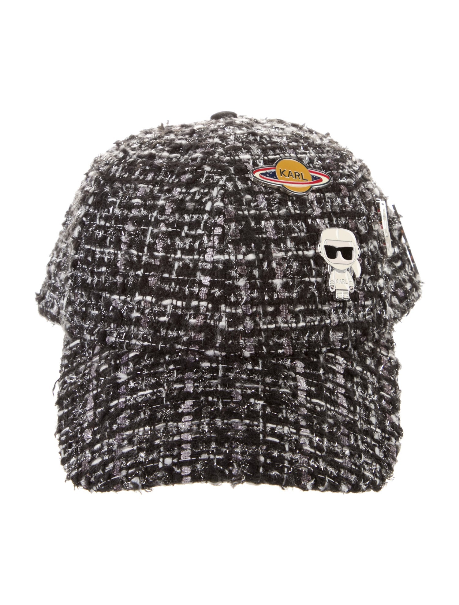 Karl Lagerfeld Tweed Pins Cap w/ Tags
