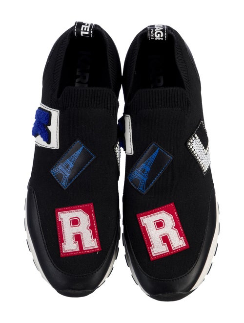 Karl Lagerfeld Leather Printed Sneakers