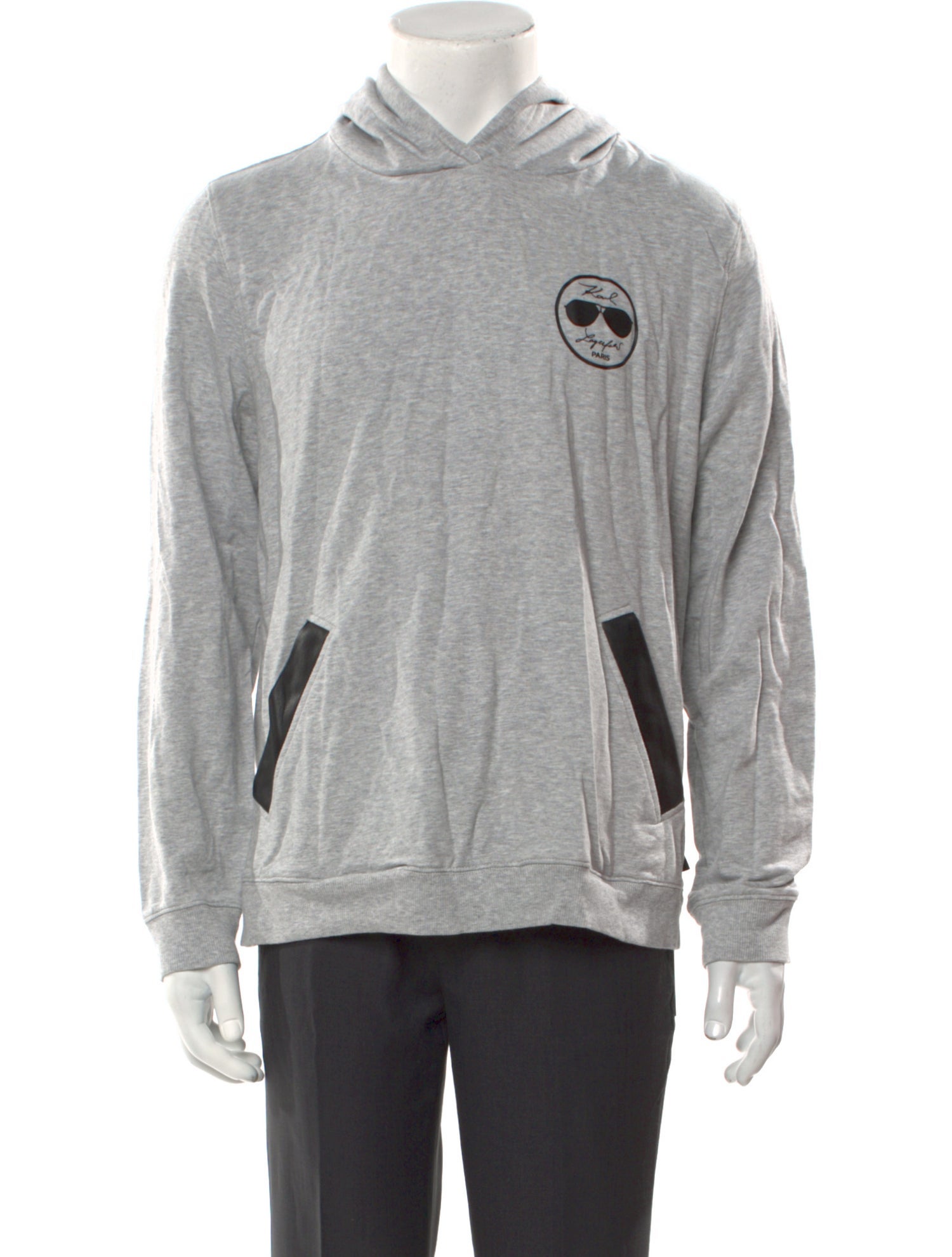 Karl Lagerfeld Crew Neck Long Sleeve Hoodie