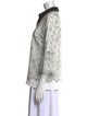Karl Lagerfeld Lace Lace Pattern Button-Up Top
