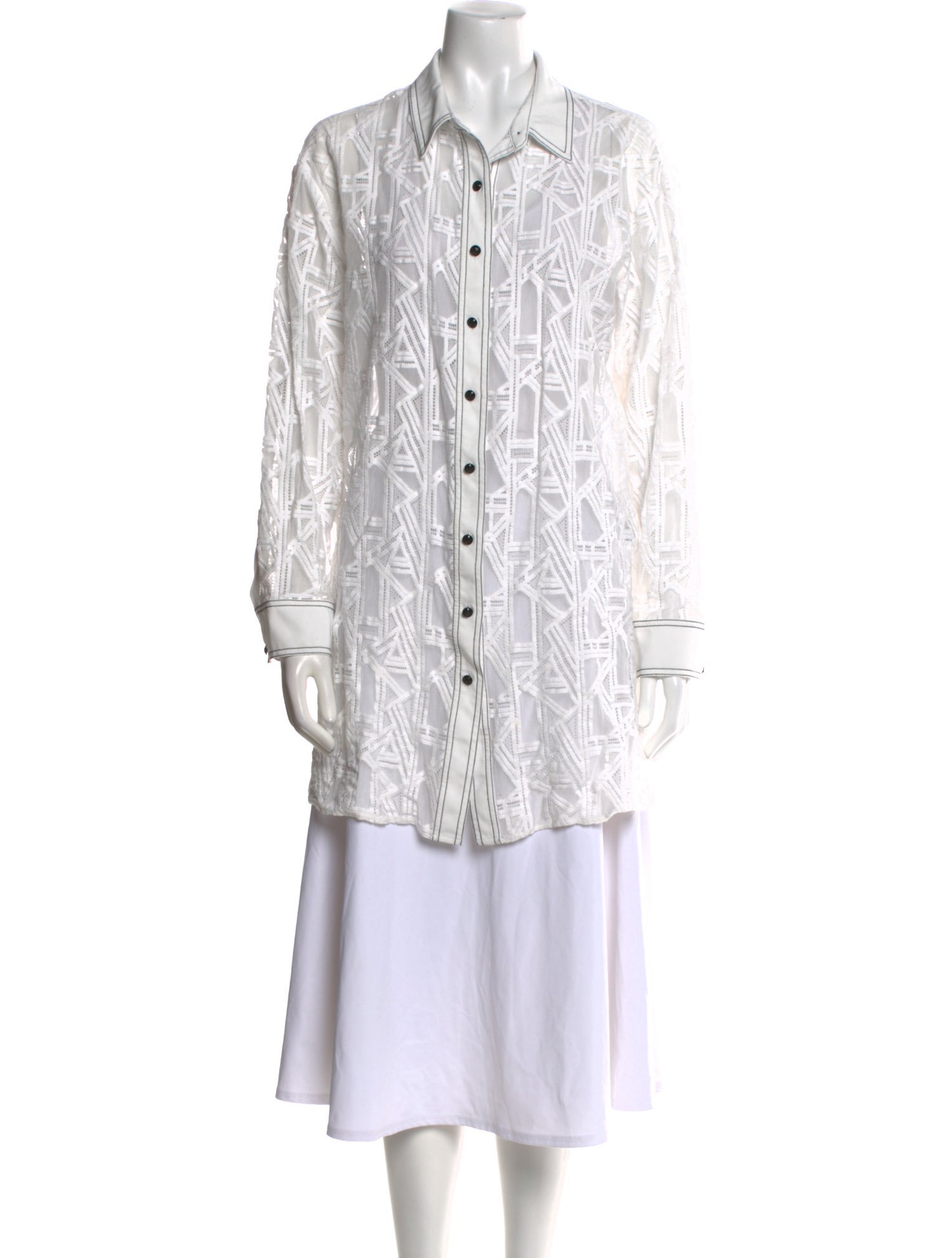 Karl Lagerfeld Printed Long Sleeve Tunic